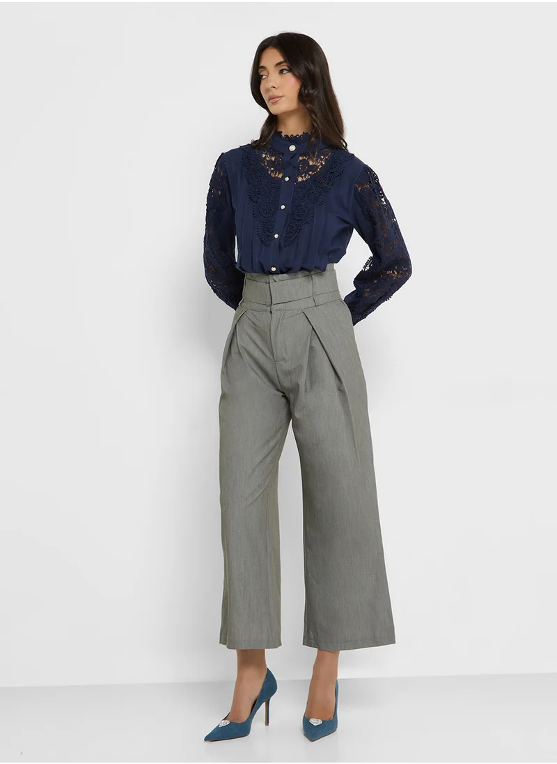 ELLA Front Pleat Detailed Pants