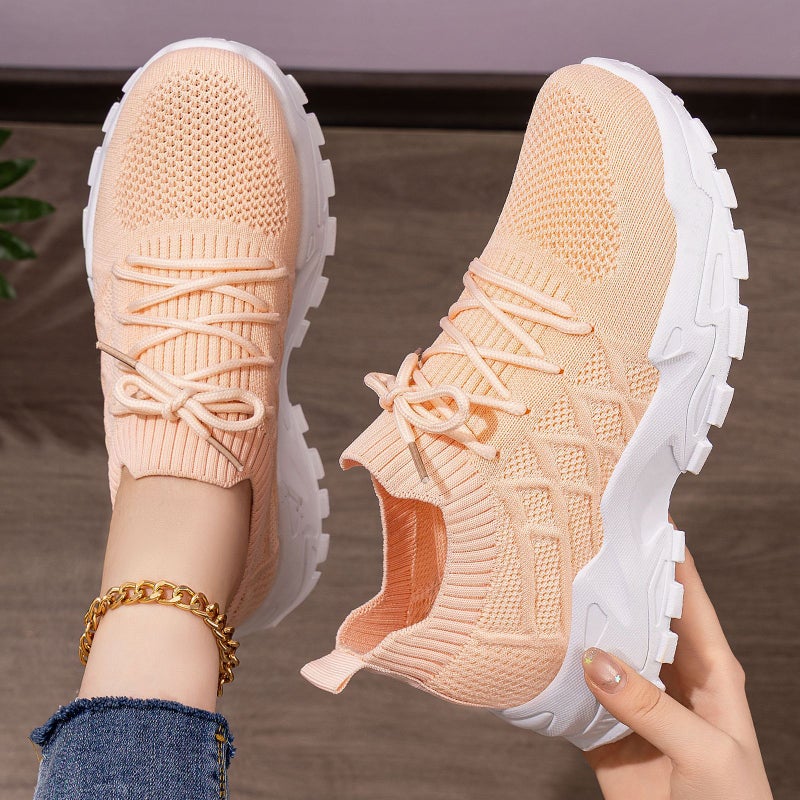 Women's Low Top Sneakers Breathable Comfortable Casual Shoes - Image 1