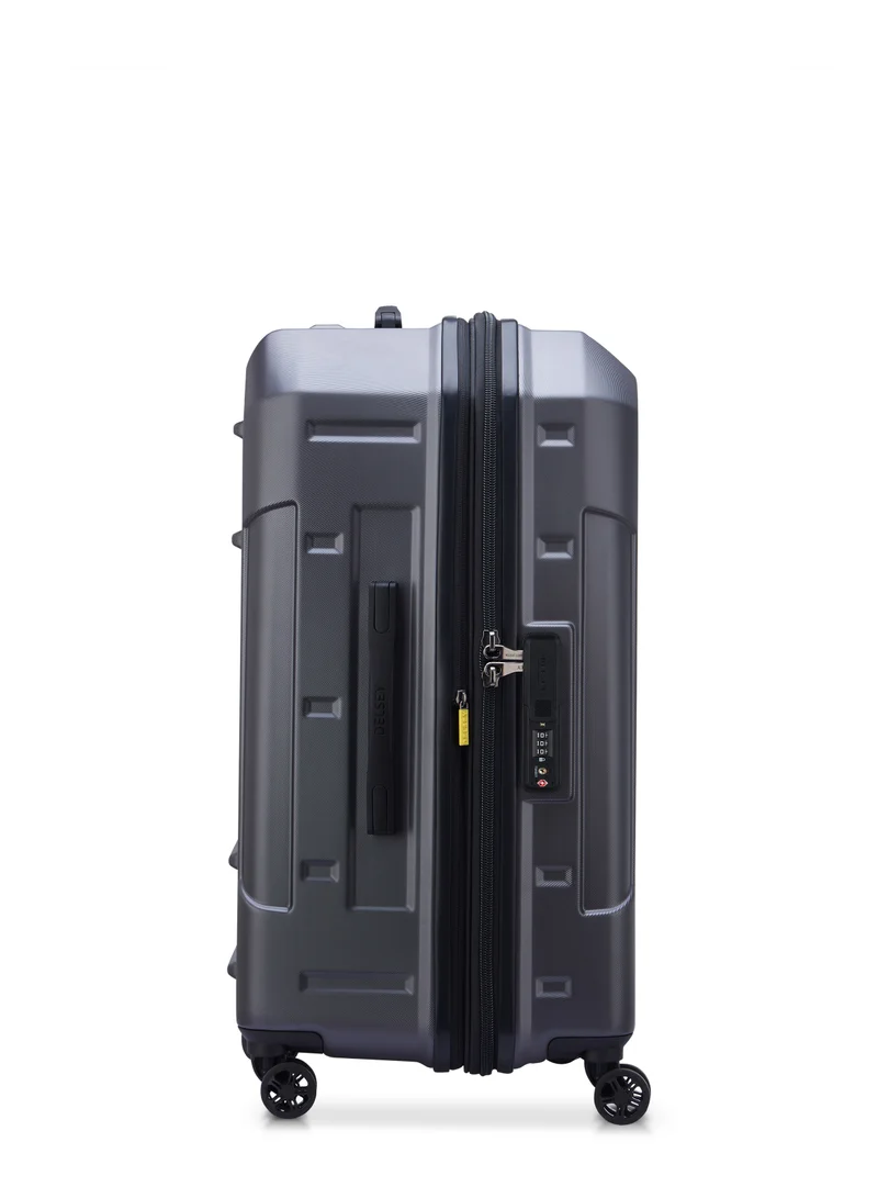 DELSEY Paris Rempart 73 cm Hardcase Expandable 4 Double Wheel Flex Check-In  Luggage Trolley Case Trunk - Anthracite Grained