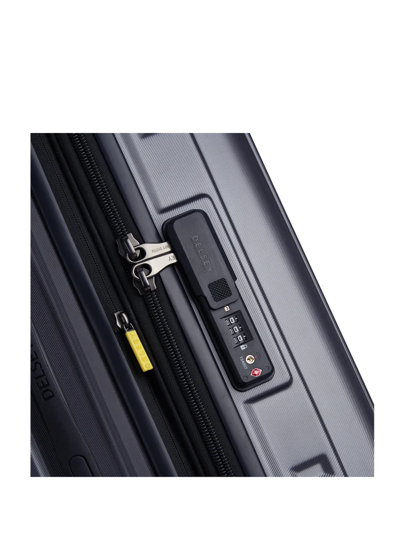 DELSEY Paris Rempart 73 cm Hardcase Expandable 4 Double Wheel Flex Check-In  Luggage Trolley Case Trunk - Anthracite Grained