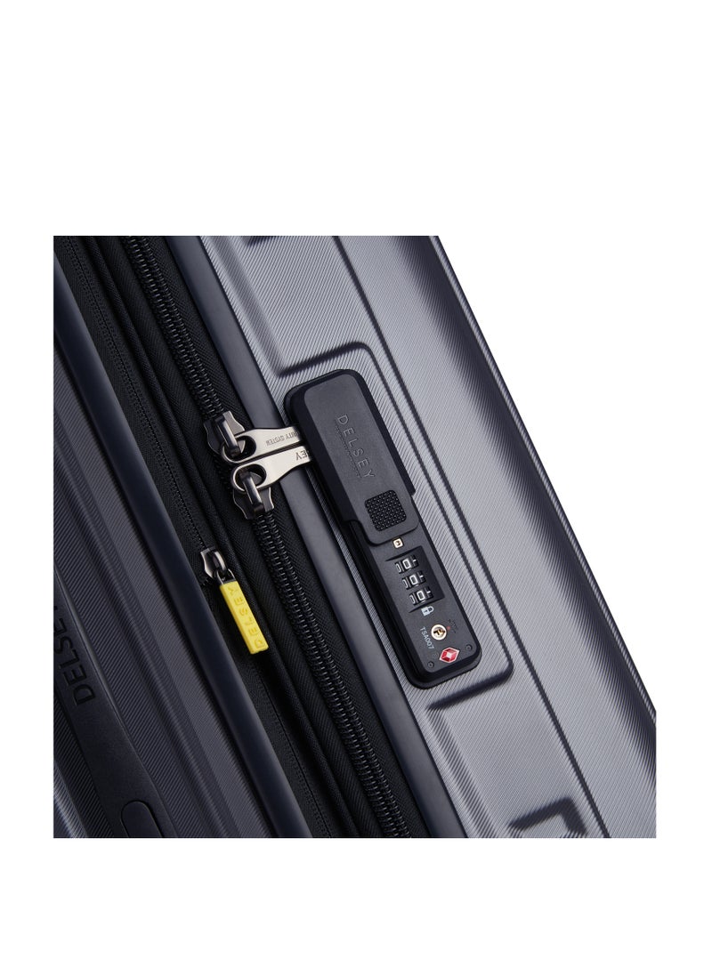 DELSEY Paris - Rempart 73cm Hardcase Expandable 4 Double Wheel Flex Check-In  Luggage Trolley Case Trunk Anthracite Grained - 218181801 - Image 1