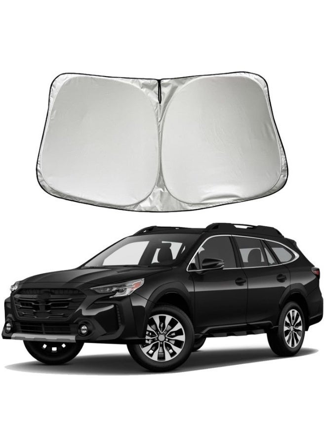 Premium Foldable Car Windshield Sunshade (145x80 cm) – Reflective UV & Heat Protection Visor, Keeps Car Interior Cool, Universal Fit for Cars, SUVs & Trucks, with Storage Pouch. - Image 2