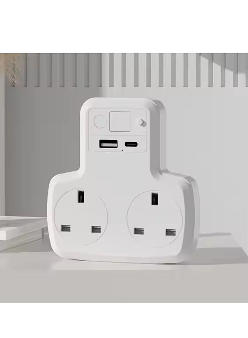 X-level 2 Way Universal Multi Plug Power Extension Socket Adapter - Image 5