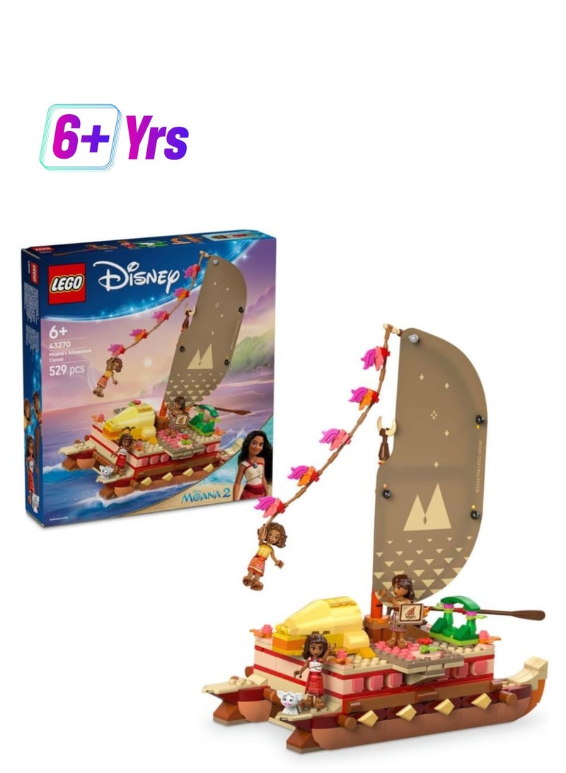 LEGO قارب مغامرة موانا من ليغو، مجموعة ألعاب للبناء 43270 - Image 1