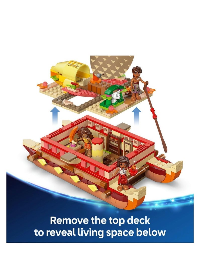 LEGO قارب مغامرة موانا من ليغو، مجموعة ألعاب للبناء 43270 - Image 4