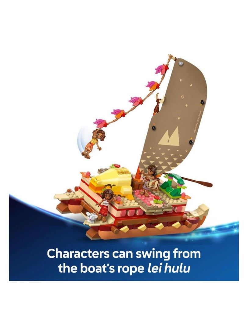 LEGO قارب مغامرة موانا من ليغو، مجموعة ألعاب للبناء 43270 - Image 3
