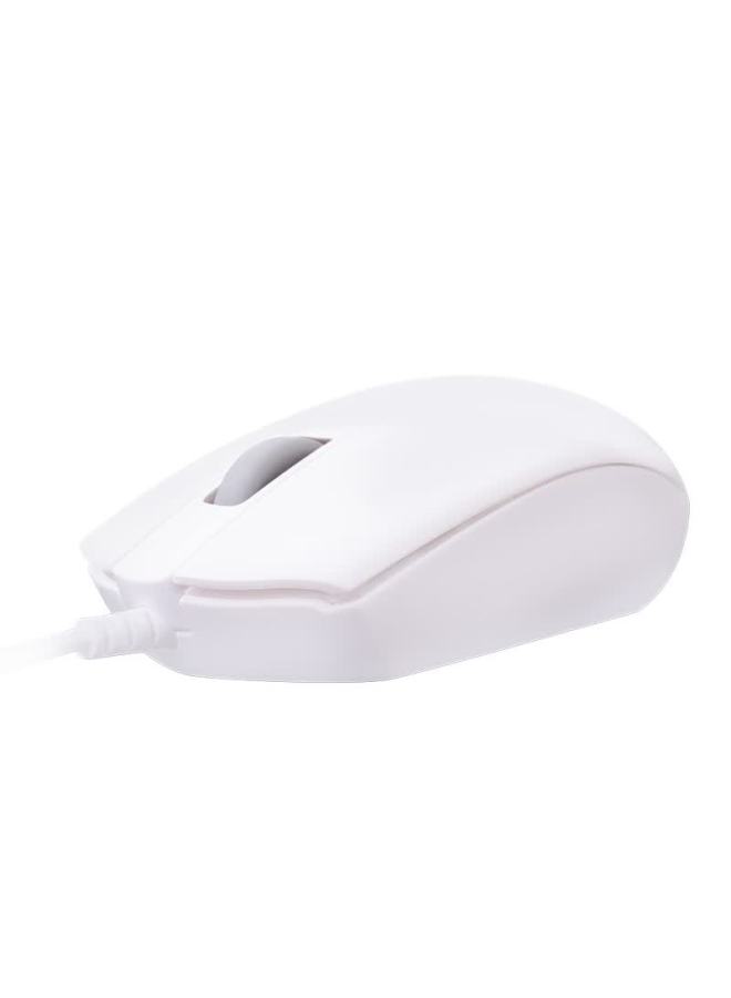 Dearmo Mk1900 Wired Keyboard And Mouse Set, Business Office Home Keyboard And Mouse Combo, Laptop Keyboard And Mouse Set, White, 1200 Dpi - Image 2