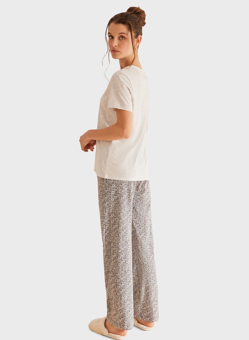 Floral Printed Pyjama Bottom