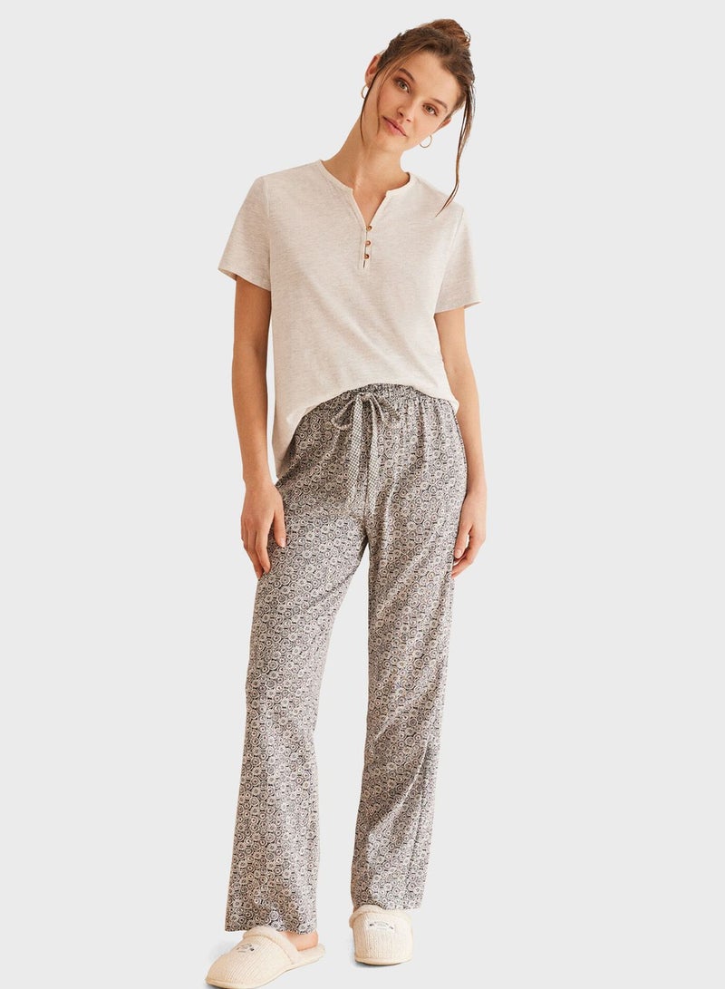 Floral Printed Pyjama Bottom
