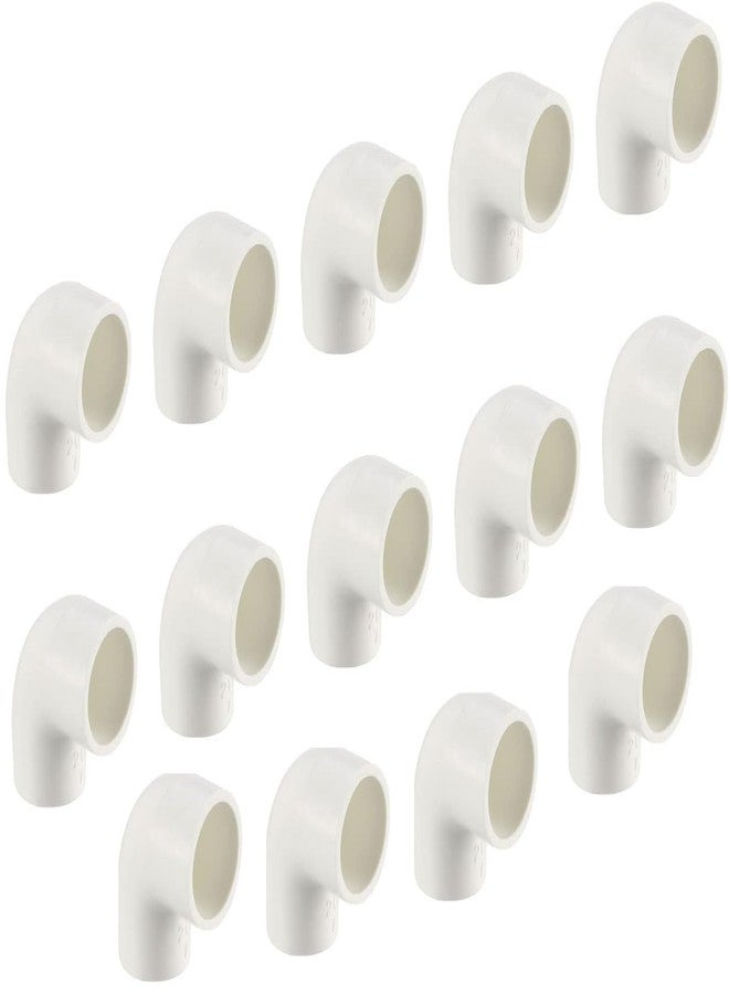 برنس كوع أنبوب UPVC من برينس 3/4 بوصة (عبوة من 14 قطعة، أبيض) - Image 1