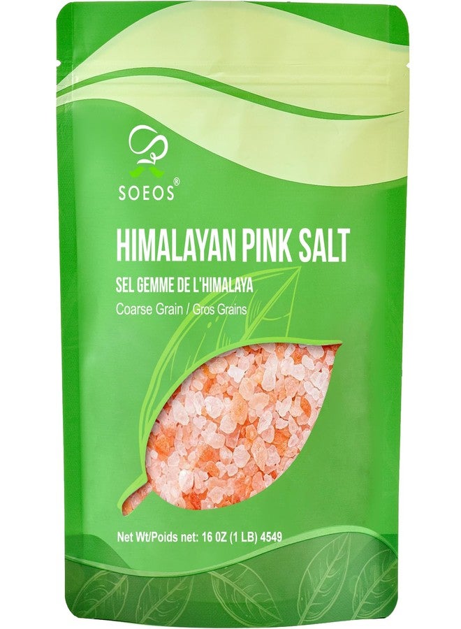 Soeos Himalayan Pink Salt, Coarse Grain, 16 Oz (1 Pound), Pink Himalayan Sea Salt for Grinder Refill - Image 3