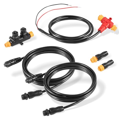 Bonbo NMEA 2000 Dual Device Starter Kit Backbone Cables Drop Cables Dual Tee Connector Terminators Kits IP67 Waterproof Stable Connection - Image 1
