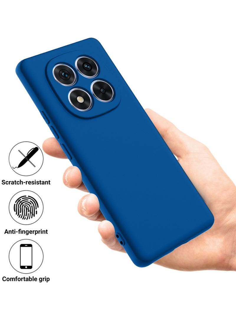 Wtech Xiaomi Redmi Note 14 Pro 5G 2024 Premium Soft Liquid Silicone Case Cover - Navy Blue - Image 2