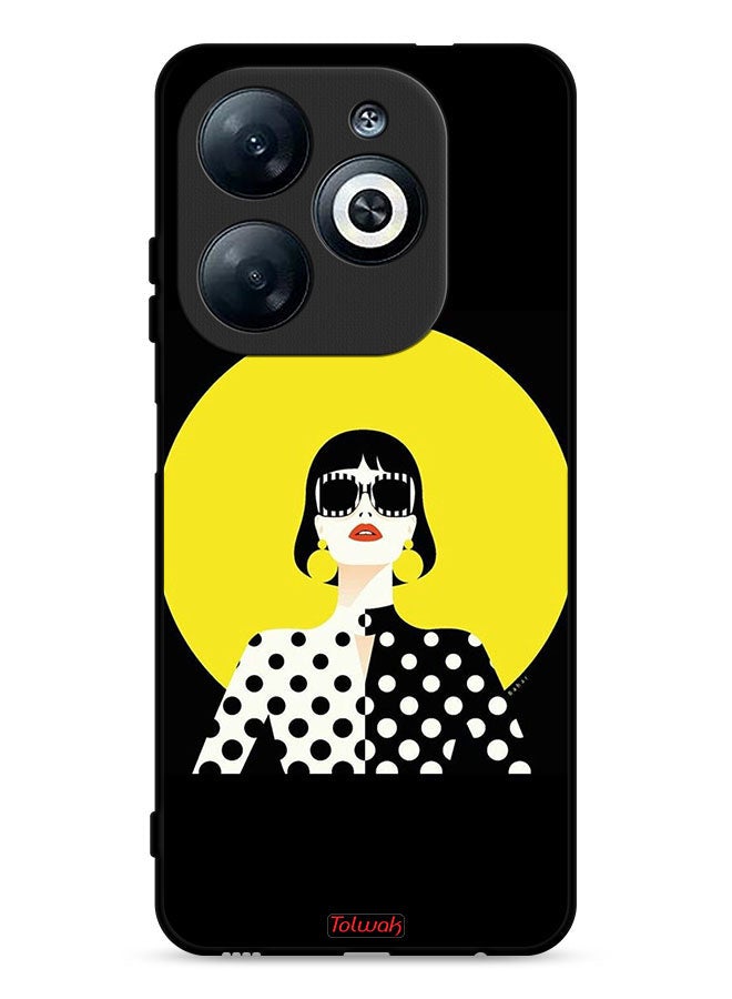 Tolwak Infinix Smart 8 4G Protective Case Cover Stylish Girl Art - Image 1