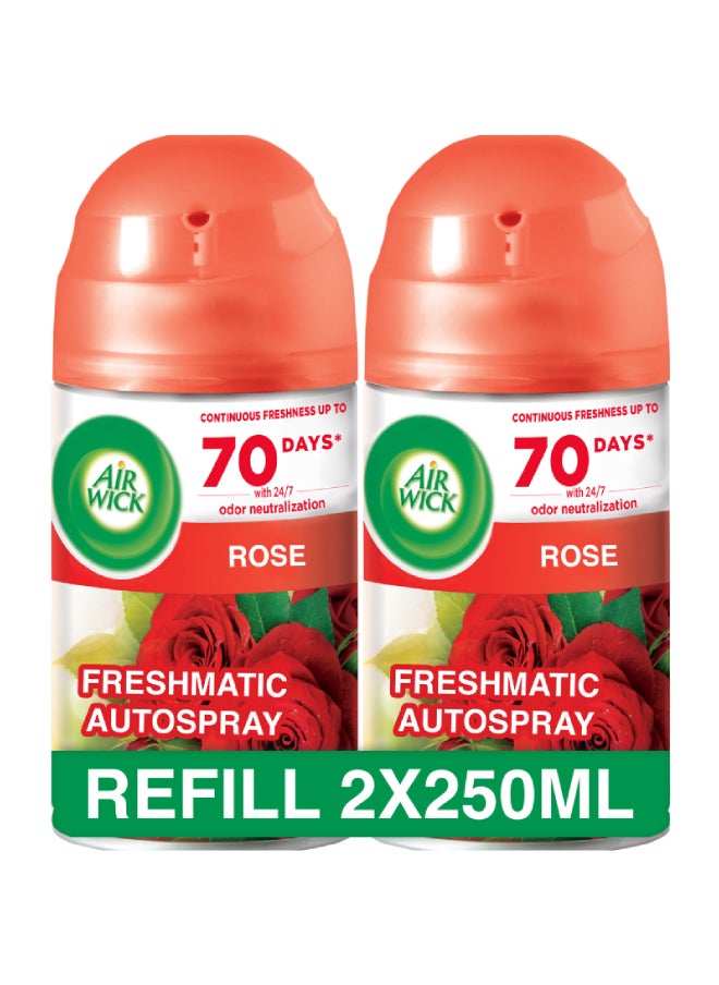 Air Wick Freshmatic Refill Rose Air Freshener Pack of 2  - Image 1