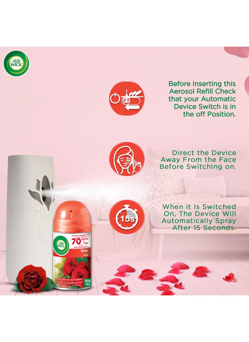 Air Wick Freshmatic Refill Rose Air Freshener Pack of 2 - Image 5