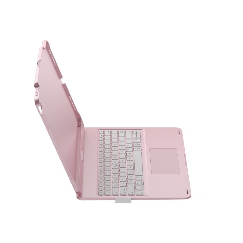 Bluetooth Keyboard: Rose Gold, 7 Folding Modes, 360° Rotation, 7-Color Backlight, Sensitive Touchpad, Long Standby - Ipad Keyboard for Ipad Pro 12.9 Inch - Image 5