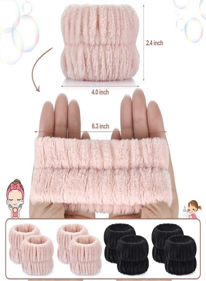 Darfukei Wrist Bands for Washing Face, 4pcs Spa Face Washing Wristbands, Microfiber Arm Wrist Towels, Absorbent Wash Wristbands for Woman Men, Prevent Water from Spilling Down Your Arms - Image 3