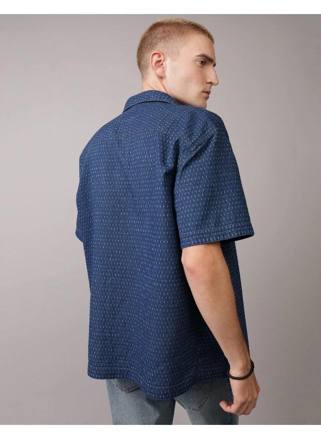 American Eagle Essential Button-Up Poolside Shirt  - Image 2