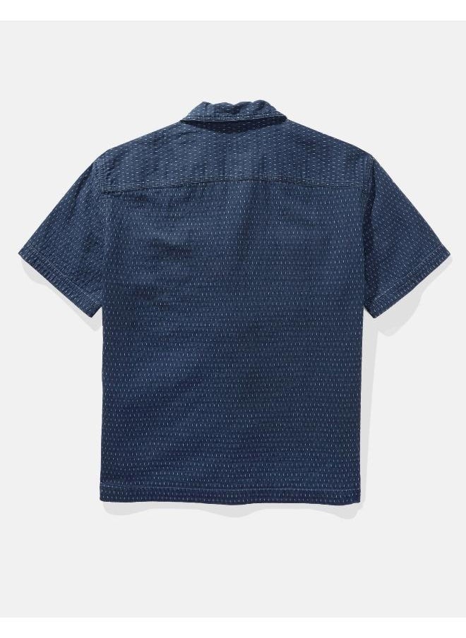 American Eagle Essential Button-Up Poolside Shirt  - Image 4