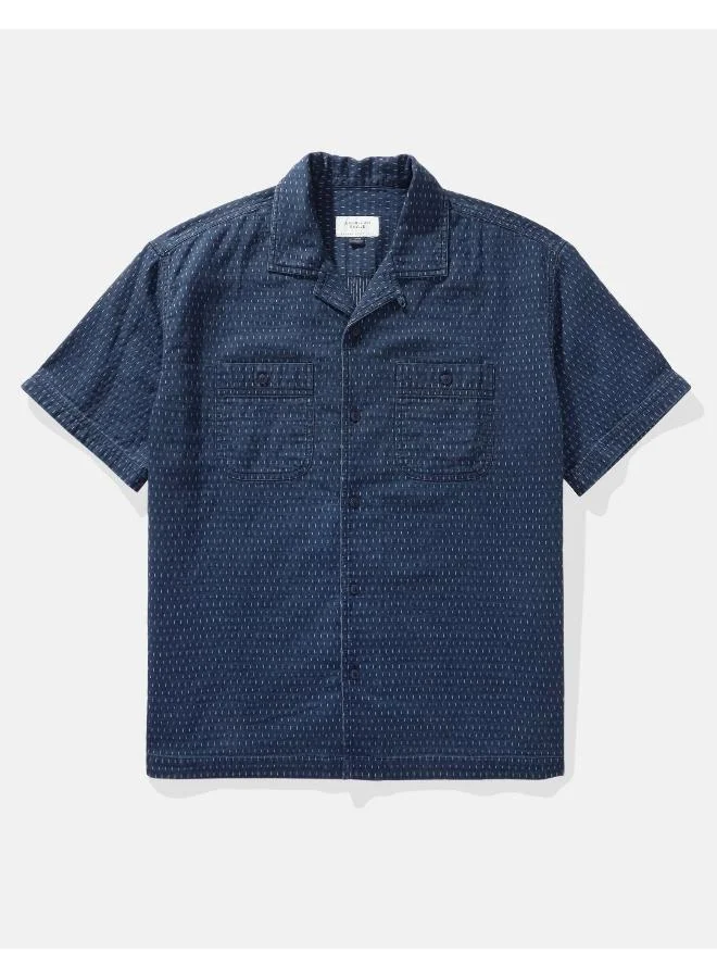 American Eagle Essential Button-Up Poolside Shirt