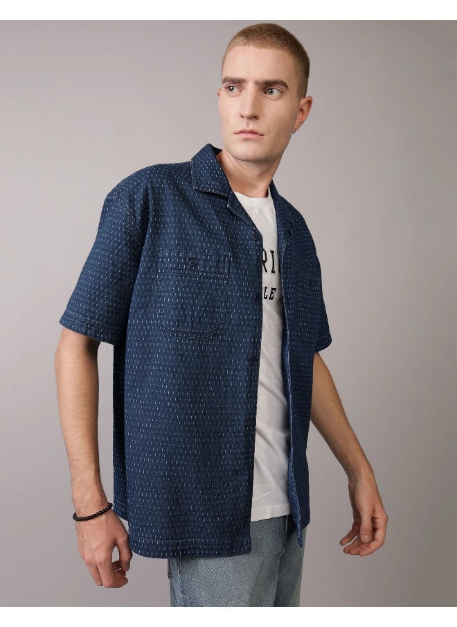American Eagle Essential Button-Up Poolside Shirt  - Image 1