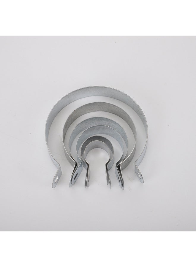 Direct Common Grounding Card Jumper Pipe Clamp Holding Hoop Metal Wiring Pipe Clamp Galvanized Iron Grounding Card-Specifications And Models:Type 16 Grounding Card (with Screw And Nut)  - Image 4