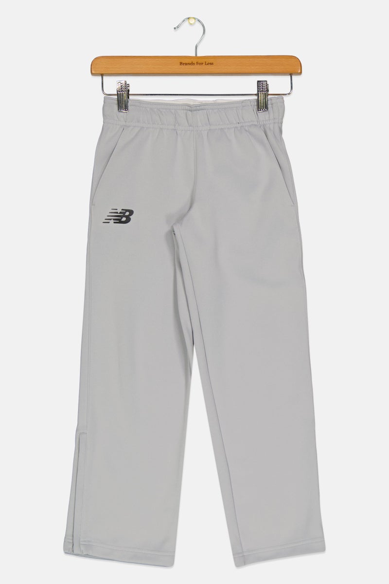 New Balance Kids Boy Brand Logo Outdoor Sweat pant , Grey  - Image 1