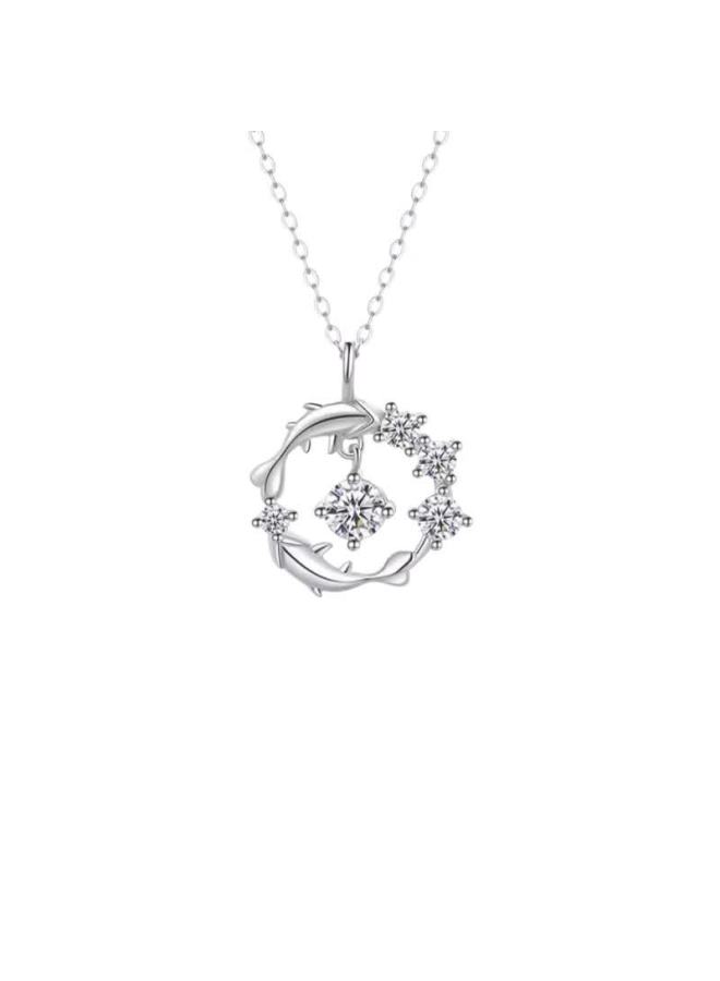 Manhe S999 Pure Silver Necklace Women's Koi Pendant Birthday Gift For Wife Women's Day Gift For Female Friends - Image 4