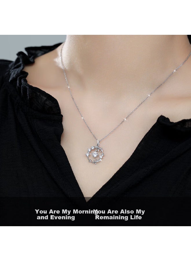 Manhe S999 Pure Silver Necklace Women's Koi Pendant Birthday Gift For Wife Women's Day Gift For Female Friends - Image 3