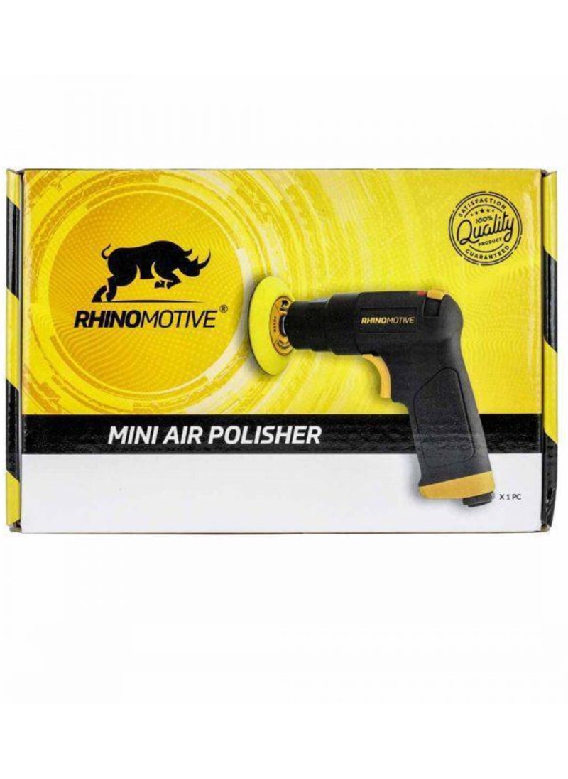 RHINOMOTIVE RHINOMOTIVE MINI AIR Powered POLISHER Pneumatic 5.3 inches 3 inches Sanding Pad  - Image 4