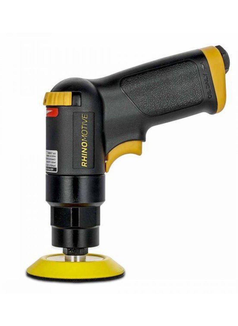 RHINOMOTIVE RHINOMOTIVE MINI AIR Powered POLISHER Pneumatic 5.3 inches 3 inches Sanding Pad  - Image 1