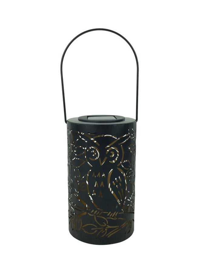 NIBEMINENT - Owl Patterned Solar Powered Table Lamp Light Warm White 120x200mm - Image 1