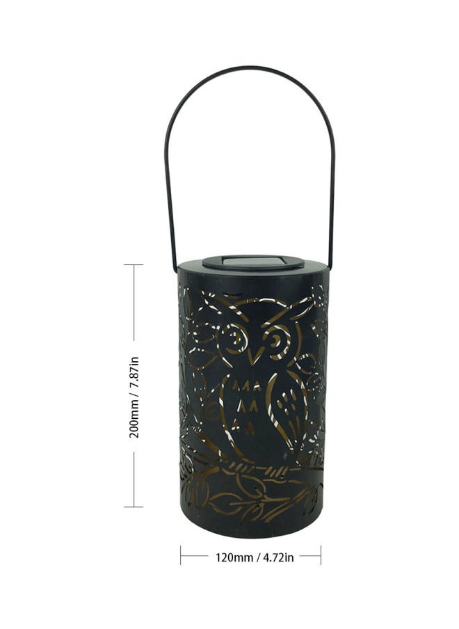 NIBEMINENT - Owl Patterned Solar Powered Table Lamp Light Warm White 120x200mm - Image 1
