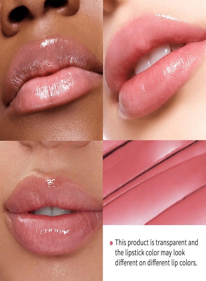 FYEBOO Tinted Lipstick Hydrating Natural Glossy Lip Balm Honey Collection Lipstick Set, Pink and Dark Shades Long-lasting (Pink, 0.07oz) - Image 3