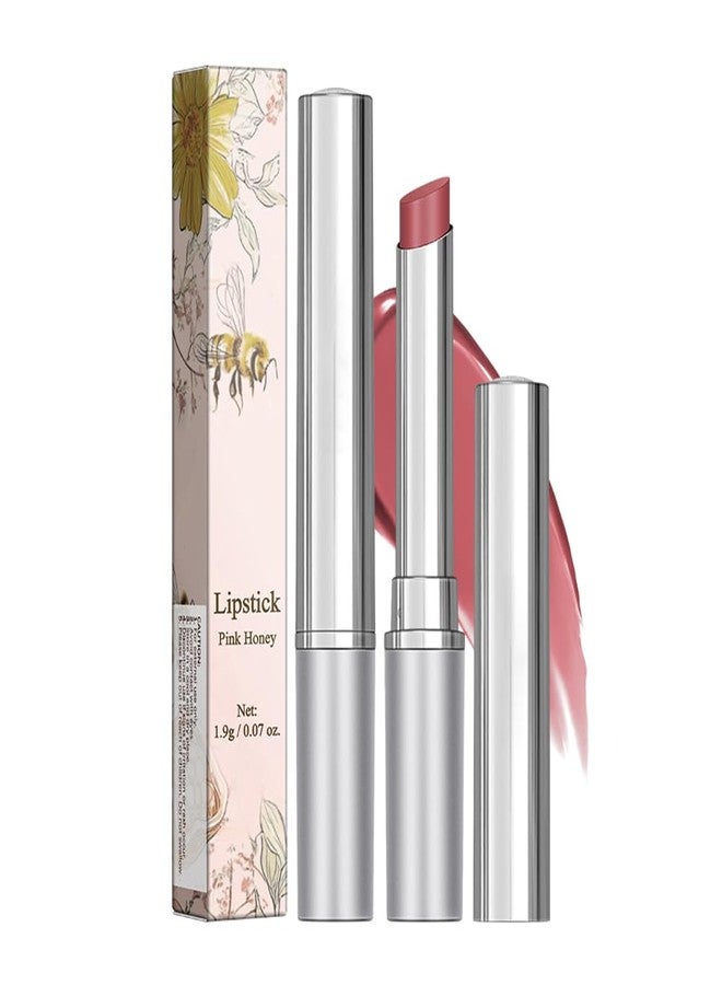 FYEBOO Tinted Lipstick Hydrating Natural Glossy Lip Balm Honey Collection Lipstick Set, Pink and Dark Shades Long-lasting (Pink, 0.07oz) - Image 1