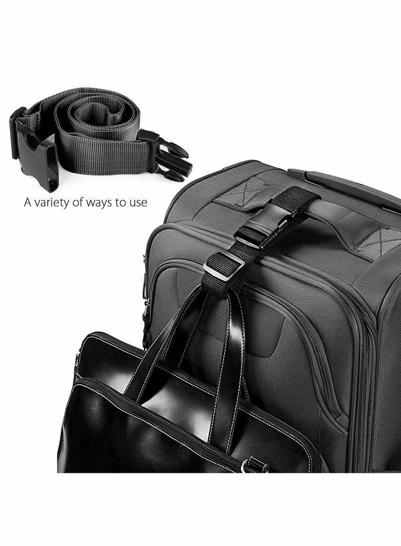 Durable Travel Luggage Straps - 2 Pack Heavy Duty Suitcase Packing Belts in Black for Secure Travel - Image 3