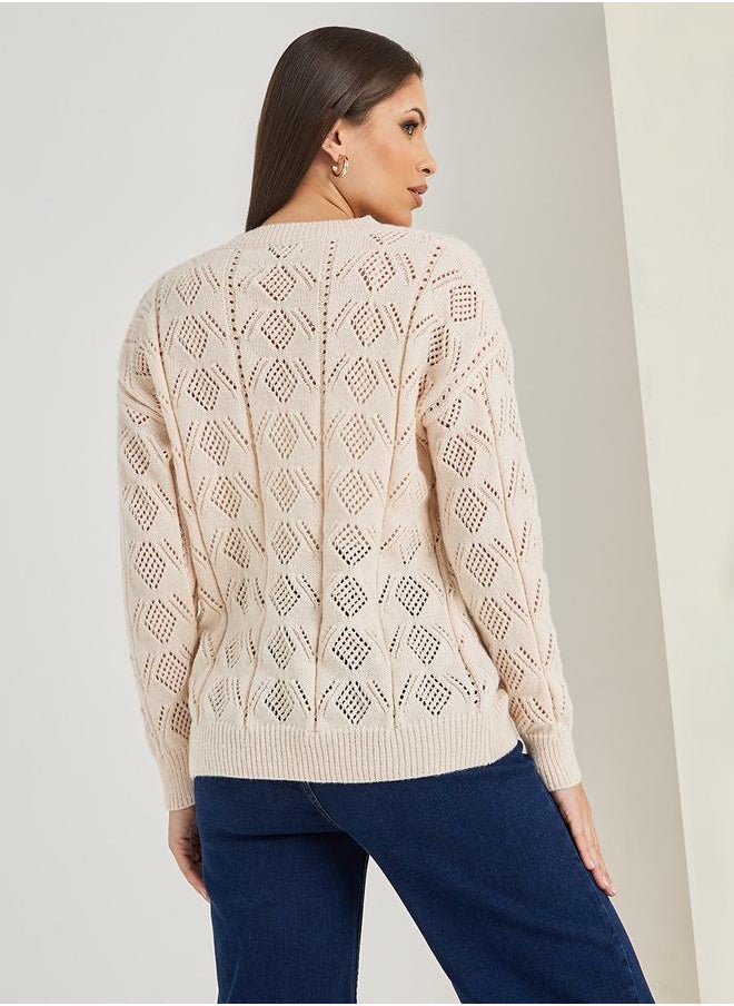 Styli - Regular Fit Textured Sweater - Image 1