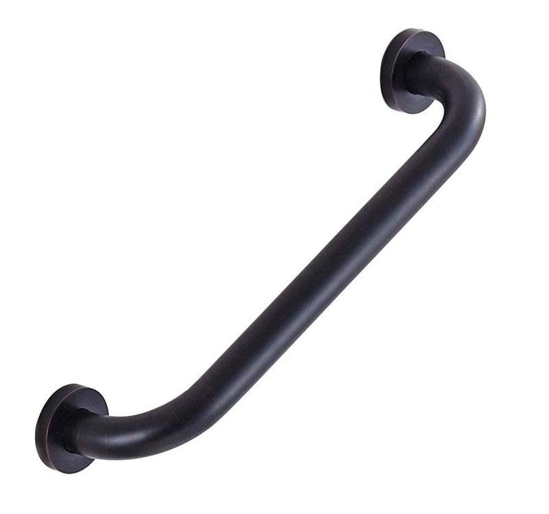 ELLO&ALLO Oil Rubbed Bronze Bathroom Shower Grab Bar, Home Care Bath Handrail (12 Inch) - Image 1