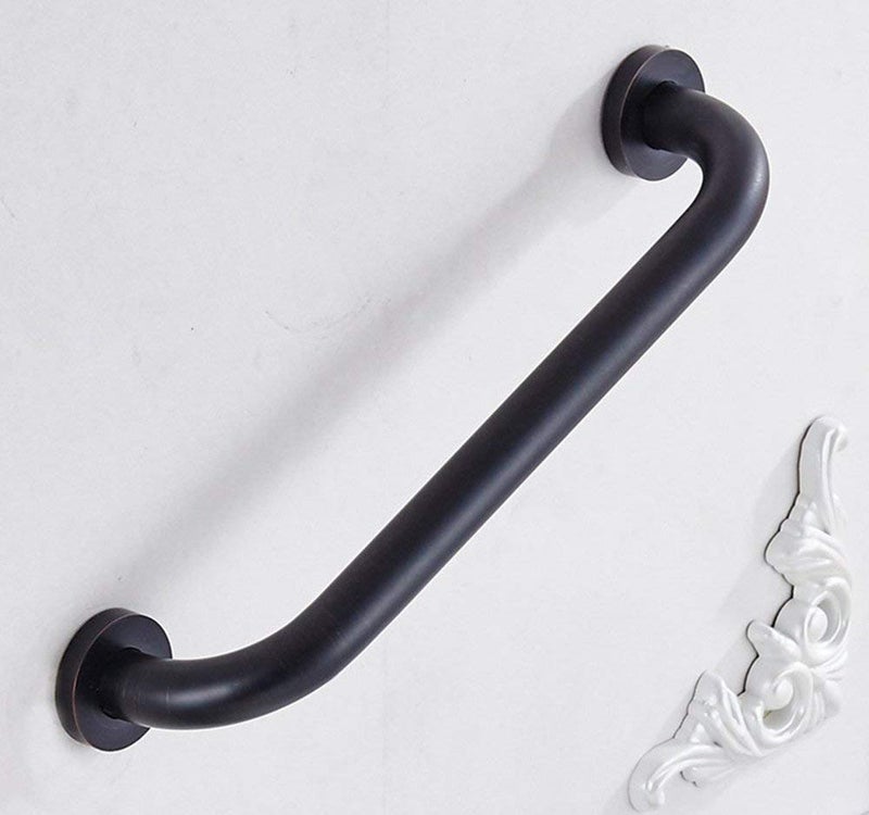 ELLO&ALLO Oil Rubbed Bronze Bathroom Shower Grab Bar, Home Care Bath Handrail (12 Inch) - Image 2