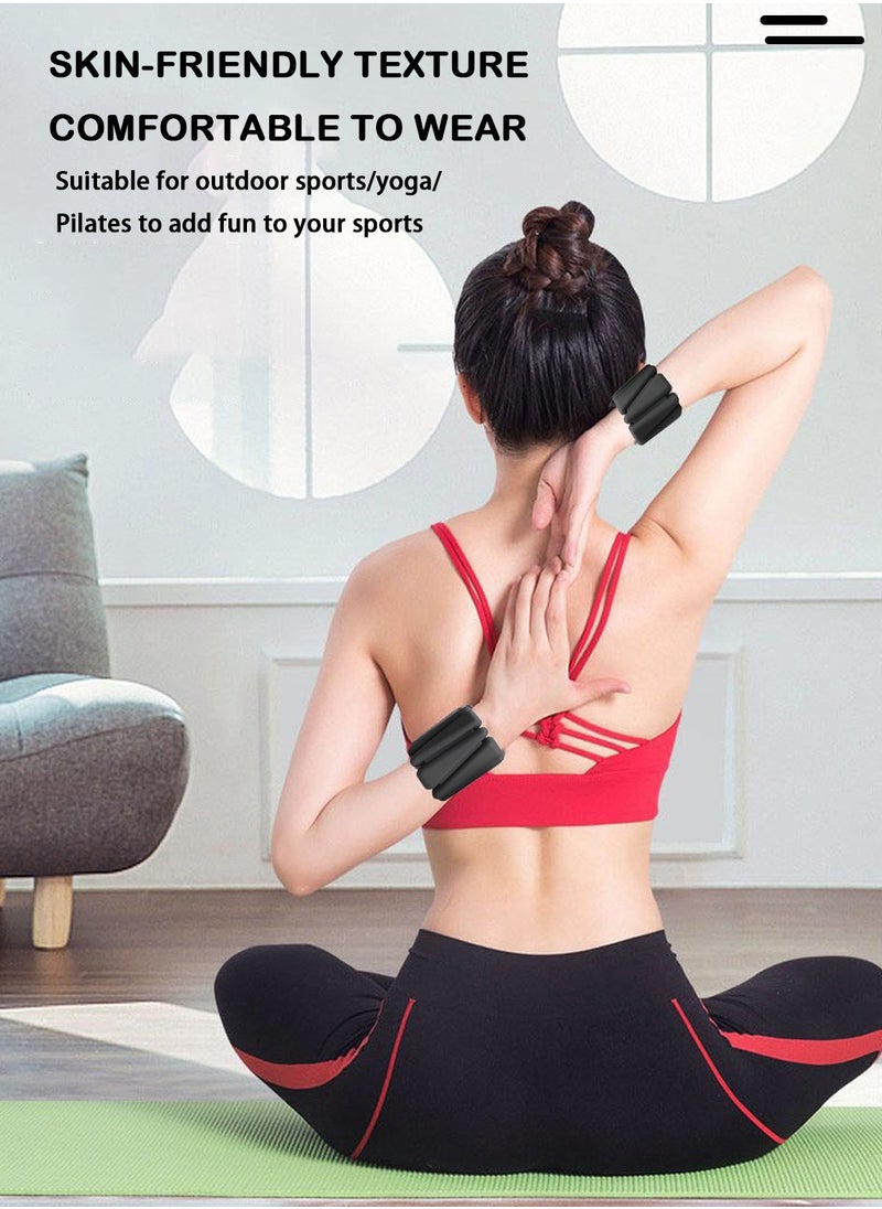 Viden Wrist Weights 2 Pack Wearable Wrist and Ankle Weights Sandbags Silicone Surface Waterproof and Sweatproof Suitable for Women Men Yoga Walking Jogging Dance Fitness 0.9KG  - Image 4