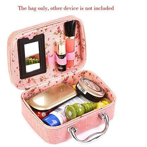 Vichip Cosmetic Storage Box  Makeup Lipstick Storage Box  Jewelry Box  Toiletry Box Organizer with Magnifying Compact Makeup Mirror - Image 3