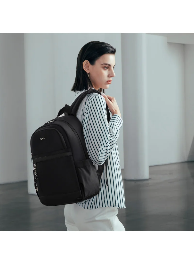 Chantria Black Durable Premium Laptop Backpack Water-Resistant Multifunctional Anti-Theft Daypack for Casual/Travel/School/College, CB00648-Black  | Best Price UAE