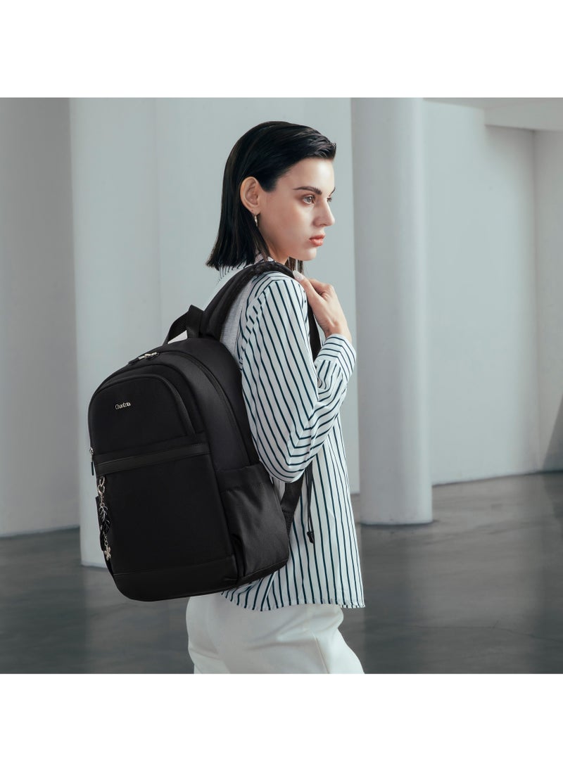 Chantria Durable Premium Laptop Backpack Water-Resistant Multifunctional Anti-Theft Daypack for Casual/Travel/School/College, CB00648-Black  - Image 5