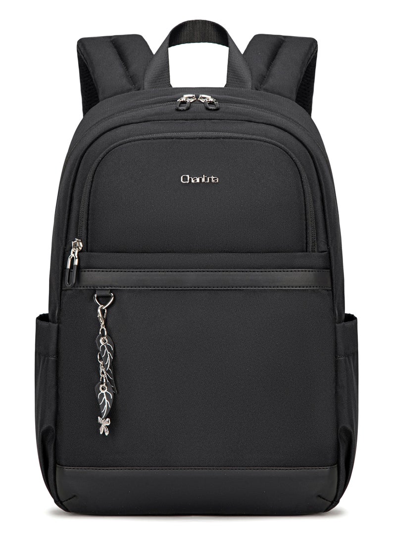 Chantria Durable Premium Laptop Backpack Water-Resistant Multifunctional Anti-Theft Daypack for Casual/Travel/School/College, CB00648-Black  - Image 2