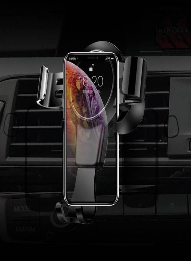 BoxWave حامل سيارة BoxWave متوافق مع Motorola Razr 5G - حامل سيارة X-Switch، مثبت في فتحة التهوية بسيط وأنيق - أسود داكن - Image 5