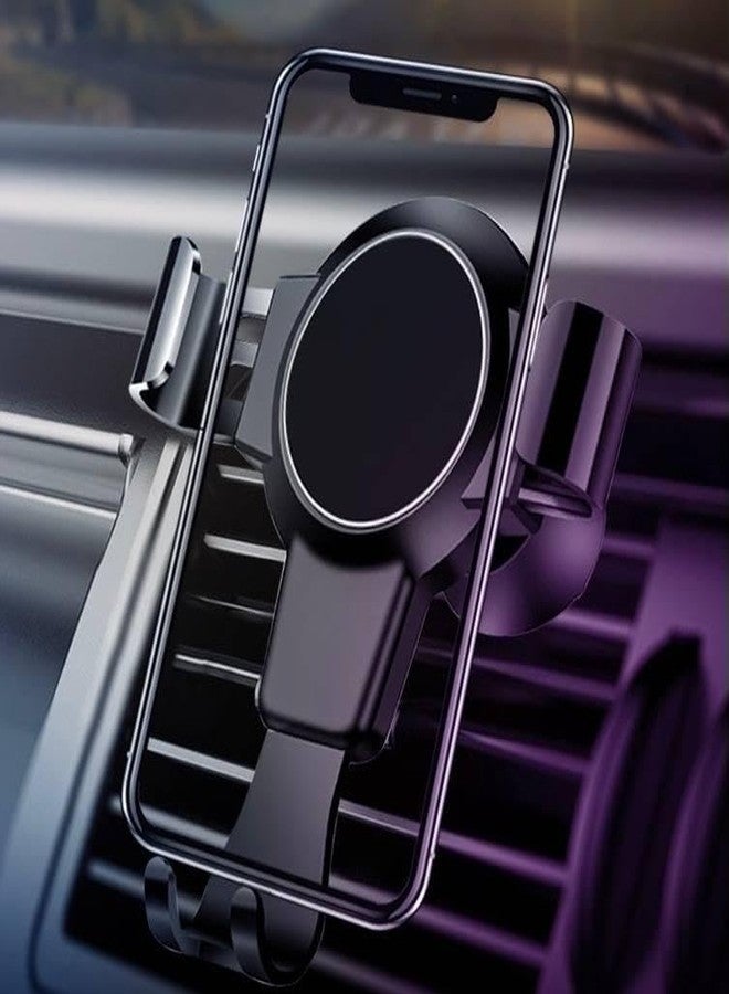 BoxWave حامل سيارة BoxWave متوافق مع Motorola Razr 5G - حامل سيارة X-Switch، مثبت في فتحة التهوية بسيط وأنيق - أسود داكن - Image 3