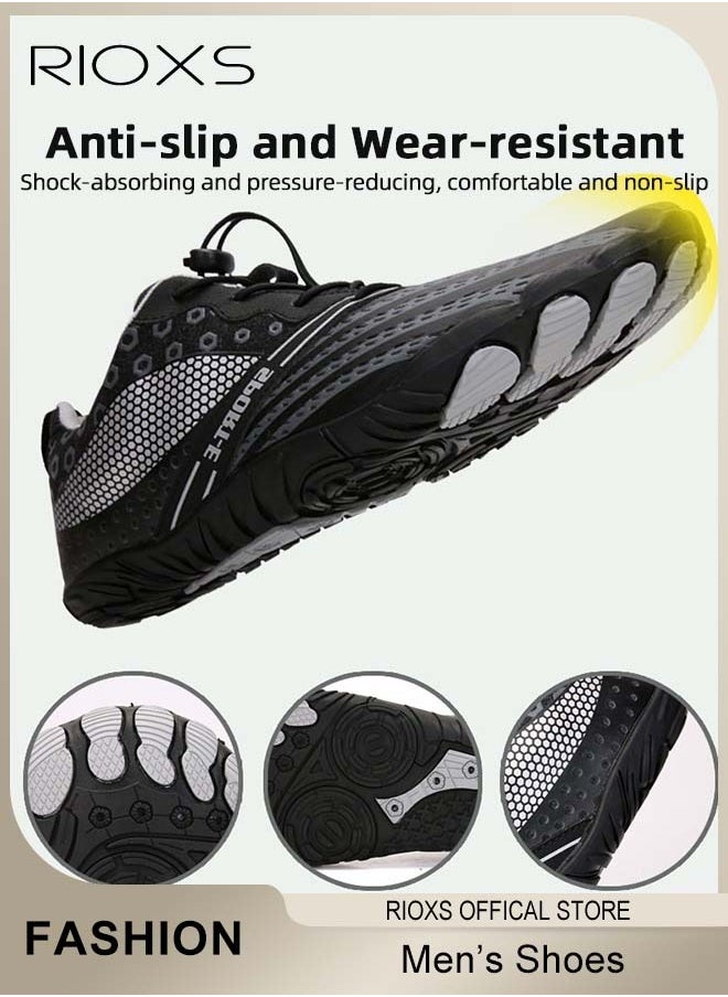 RIOXS Water Shoes for Men, Men's Quick-Drying Beach Swimming Shoes, Barefoot Backpacking Shoes, Outdoor Athletic Sport Shoes For Surfing/ Diving/ Kayaking/ Boating/ Hiking/ Surfing/ Walking  - Image 5