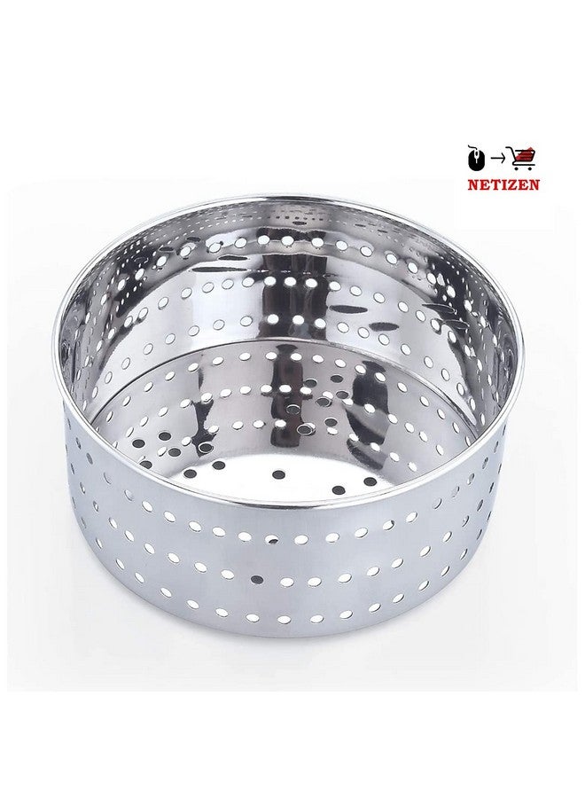 NETIZEN Stainless Steel Round Paneer Maker/Paneer Mould for Home Use, paneer making box, Round Paneer mould, paneer maker mould, Paneer Maker (Pack of 1) (500 ml (Medium)), Silver - Image 3