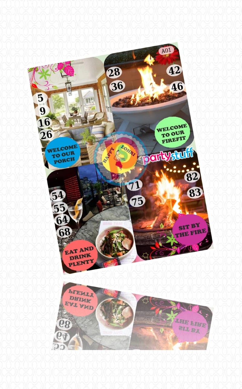 PartyStuff Tambola Housie - Lohri kukuba 5 (24 Piece) - Image 2